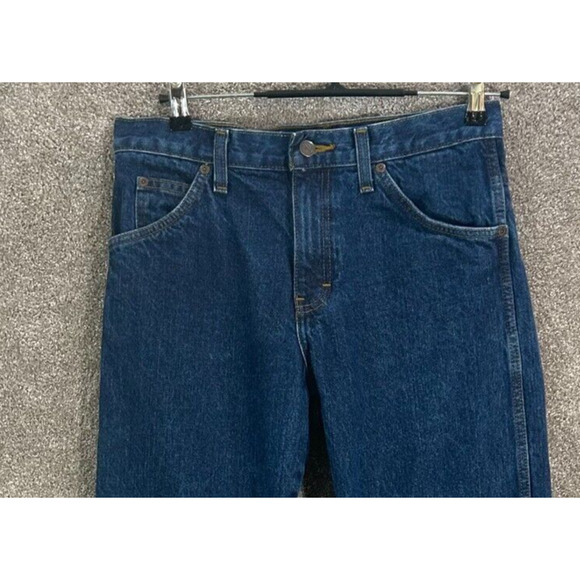 Dickies Jeans Mens 30X34 Blue Measures 30X33 Straight Leg Dark Wash - Picture 5 of 9